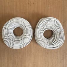 Image of 2x 50m (100m tot) Cat6 Cable 100% COPPER Core Ethernet Patch Gigabit UTP Network