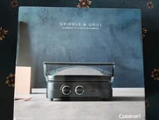 Image of BRAND NEW IN BOX - Cuisinart Multifunctional Grill Griddle GR47BU grey
