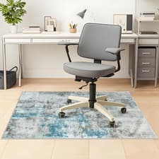 Image of Office Chair Mat 120 X 150 Cm, Floor Protector for Office Chair, Anti-Slip Desk