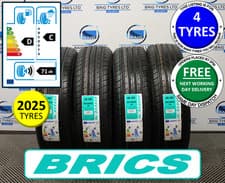Image of X4 195 65 15 195/65R15 91H M+S BRICS BR-202 NEW TYRES *GREAT 'C' RATED* SET OF 4