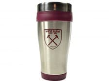 Image of West Ham United Executive Handleless Metallic Travel Mug Boxed Mug Coffee Tea Cu