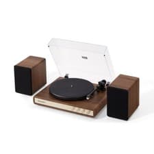 Image of CROSLEY: C65 SHELF SYSTEM (WALNUT) - Turntable
