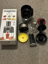Image of Magimix Juice Expert 3 400W Juicer - Black/Silver Hardly Ever Used
