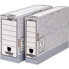 Image of Fellowes Bankers Box Grey Foolscap Transfer File 120mm A4 Foolscap (bay)