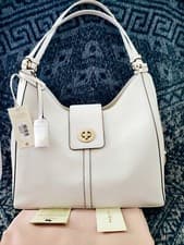 Image of £259 Radley Leather Longacre Medium Chalk White Shoulder Handbag New With Tags 