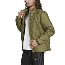 Image of ADIDAS BSC 3-Stripes Insulated Winter Jacket Green Men's Size UK Small NEW