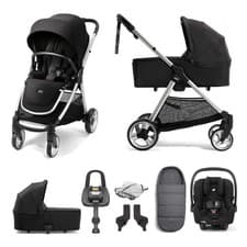 Image of Mamas & Papas Flip XT2 Travel System Bundle – Pushchair + ISOFIX Base + Footmuff