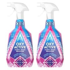 Image of 2 x Astonish Oxy Active Fabric Stain Remover Spray 750ml - Tough on Stains