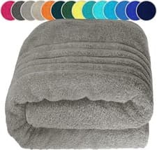 Image of Extra Large Bath Sheet 100x200cm Egyptian Cotton Soft XXL Super Jumbo Bath Sheet