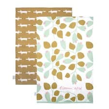 Image of Scion Mr Fox Ochre Tea Towels - Set of 2