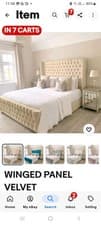 Image of Brand New Double Bed Colour Silver