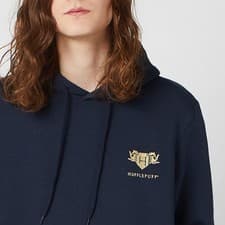 Image of Official Harry Potter Hufflepuff Adults Hoodie - Navy, Embroidered