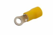 Image of Connect 30220 Yellow Ring Terminal 8.4mm Pk 100