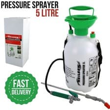 Image of 5L Garden Pressure Pump Sprayer with Shoulder Strap Adjustable Nozzle Spray Gun