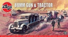 Image of Airfix A02303V 88mm Gun & Tractor Military Vehicles Model Making Kit