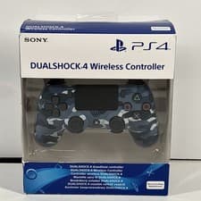 Image of Sony PS4 Official Dual Shock 4 Controller V2 Blue Camouflage New & Sealed