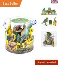 Image of Educational 18 Piece Prehistoric Dinosaur Play Set for Imaginative Play, Age 5+