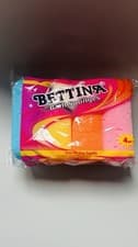 Image of Bettina 4 Pack Bath Sponges-Use In Bath , Shower, Scrub ,Clean, Colours May Vary