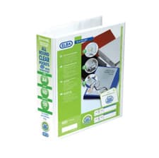 Image of 2 x Elba Panorama 50mm 4 D-Ring Presentation Office School Binder A4 White