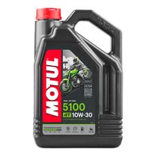 Image of Motul 5100 10W30 4T Ester Based Semi Synthetic Motorcycle Engine Oil 4 Litres