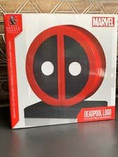 Image of Marvel deadpool logo limited edition Bookends with certificate of authenticity