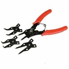 Image of Workshop 5 Piece 165mm Internal & External Circlip Pliers Set - 19735