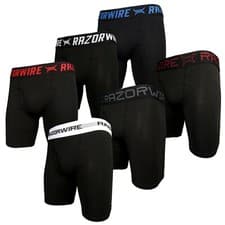 Image of 3 Pack Mens Boxers Boxer Longer Leg Stretchy Sports Underwear Set S-5XL King Big