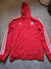 Image of Adidas 2021 Bayern Munich Munchen DNA Zip Hoodie Medium