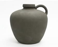 Image of BROWN CERAMIC VASE 28CM