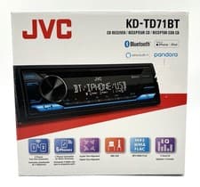 Image of JVC KD-TD71BT CD Receiver for Car w/Bluetooth USB MP3 SiriusXM - OPEN BOX/UNUSED