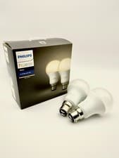 Image of Philips Hue Warm White Ambiance LED Smart Light Bulb 2x pack [B22 Bayonet Cap]