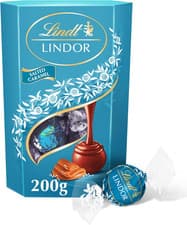 Image of Lindt Lindor Salted Caramel Milk Chocolate Truffles – 200G Box (Approx. 16 Balls