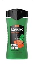 Image of Lynx 3 in 1 Body, Face Hair Wash Shower Gel, Jungle Fresh, 225ml, Pack of 3