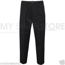 Image of MENS RUGBY TROUSERS FULL ELASTICATED WAIST CASUAL SMART POCKET PANTS BIG PLUS