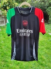 Image of Adidas Mens Arsenal FC 24/25 Tiro 24 Pro Heat Rdy European Jersey Black Size L