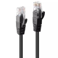Image of Lindy 7.5m CAT6 U/UTP Network Cable Black