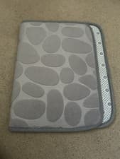 Image of Memory Foam Bath Mat, Non Slip, pebble design.