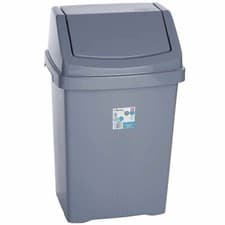 Image of PLASTIC SWING TOP BIN WASTE 5L 8L 15L 25L 50L RUBBISH DUST HOME KITCHEN OFFICE