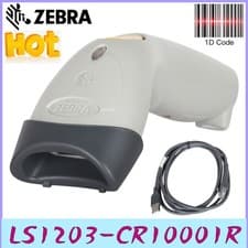 Image of Zebra Symbol LS1203 Corded Handheld Laser 1D Barcode Scanner/Imager+USB Cable