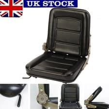 Image of Universal Waterproof Tractor Seat Adjustable Forklift Digger Mower Dumper Black