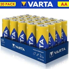 Image of 20 Varta Genuine Industrial Pro 4006 AA LR6 Alkaline MN1500 1.5V Batteries AM R6