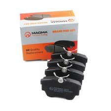 Image of Magma Brake Pad Set Rear Fits Fiat Nissan Opel Renault Vauxhall VW