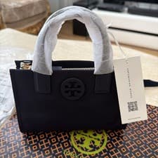 Image of Tory Burch Ella 146437 Women's Tote Bag Mini - Navy