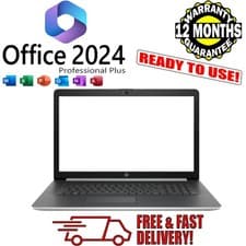 Image of HP Pavilion 17-by0000na 17.3" Win 11 Office i5 32GB RAM 256GB SSD FAST Laptop