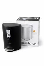 Image of Simplehuman 6L Pedal Bin Black Soft Close Bathroom Waste Bin Cheapest on eBay