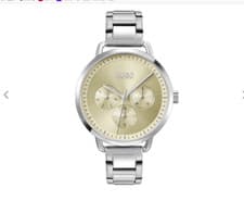 Image of **NEW** LADIES HUGO BOSS MELLOW CHAMPAGNE DATE WATCH - 1540072 - RRP £249