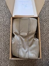 Image of Baby Björn Baby Carrier Mini 3D Mesh Grey Beige 0-1year