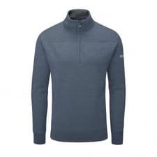 Image of Oscar Jacobson Anders Half-Zip Sweaters - China Blue-S