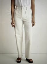 Image of Madewell The Perfect Vintage Wide-Leg Jean w/Patch Pockets Vintage Canvas Sz 32