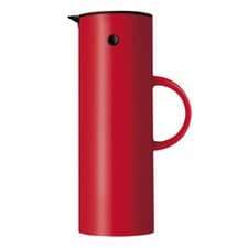 Image of Stelton EM77 Vacuum Jug 1 L. Red, Ø 10,5cm Height 30cm ABS Plastic Glass filler